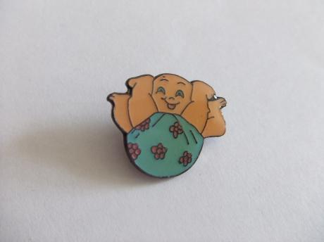 Baby lachend van de pret , kraamcadeau